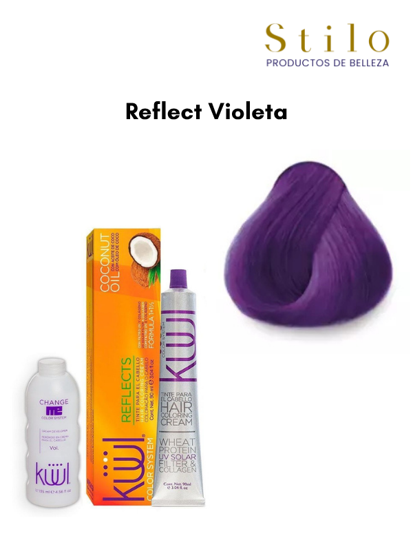 TINTE KUUL REFLECT VIOLETA 90 G CON PEROX. 135 ML