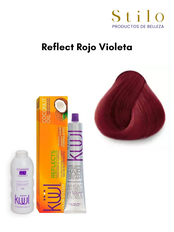 TINTE KUUL REFLECT ROJO VIOLETA 90 G CON PEROX. 135 ML
