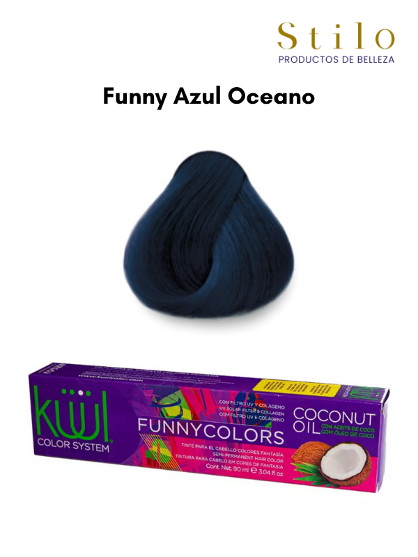 TINTE KUUL FUNNY COLORS Azul Oceano 90 G