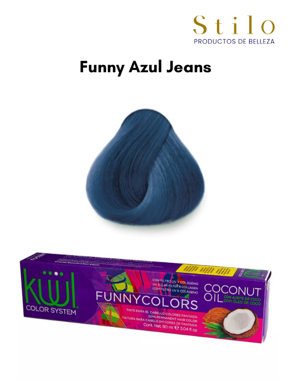 TINTE KUUL FUNNY COLORS Azul Jeans 90 G