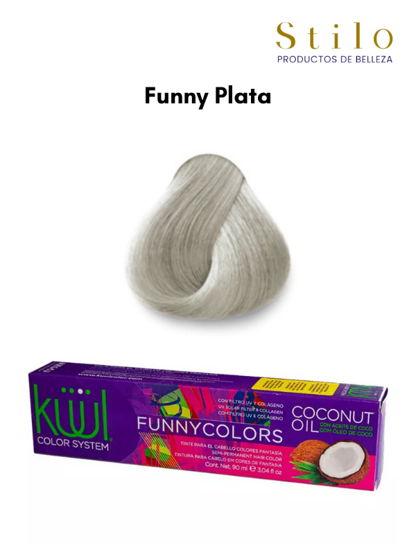 TINTE KUUL FUNNY COLORS Plata 90 G