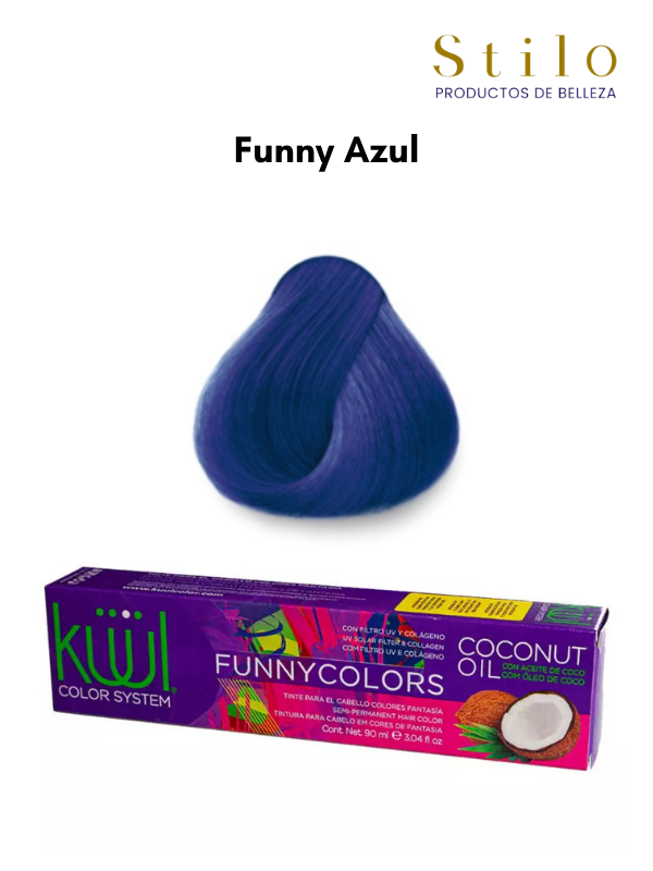 TINTE KUUL FUNNY COLORS Azul 90 G