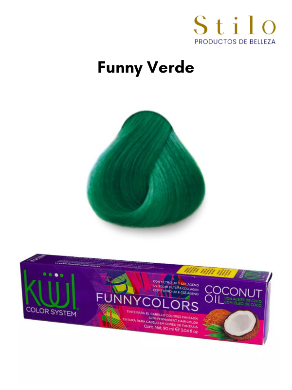 TINTE KUUL FUNNY COLORS Verde 90 G