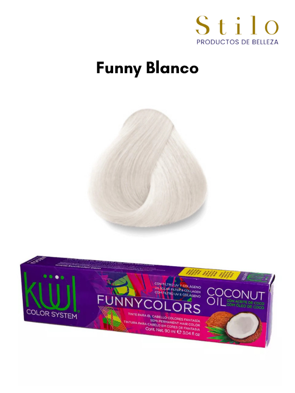 TINTE KUUL FUNNY COLORS Blanco 90 G