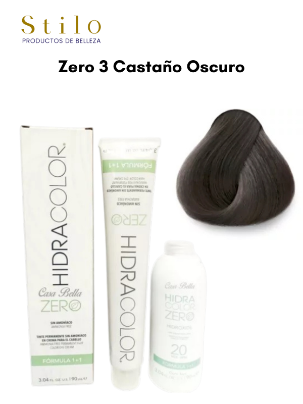 TinteHidra ZERO No. 3 90 g Con Perox. 135 ML