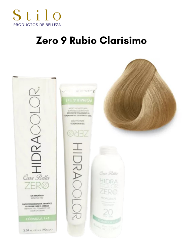 TinteHidra ZERO No. 9 90 g Con Perox. 135 ML
