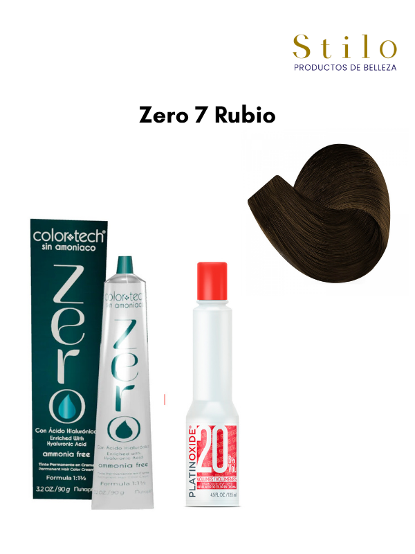 Tinte C. Tech Zero 7 Rubio  90 g con perox. 135 ml