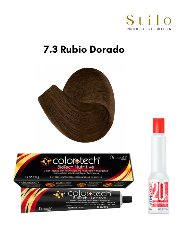 Tinte C. Tech 7.3 Rubio Dorado 90 g con perox. 135 ml