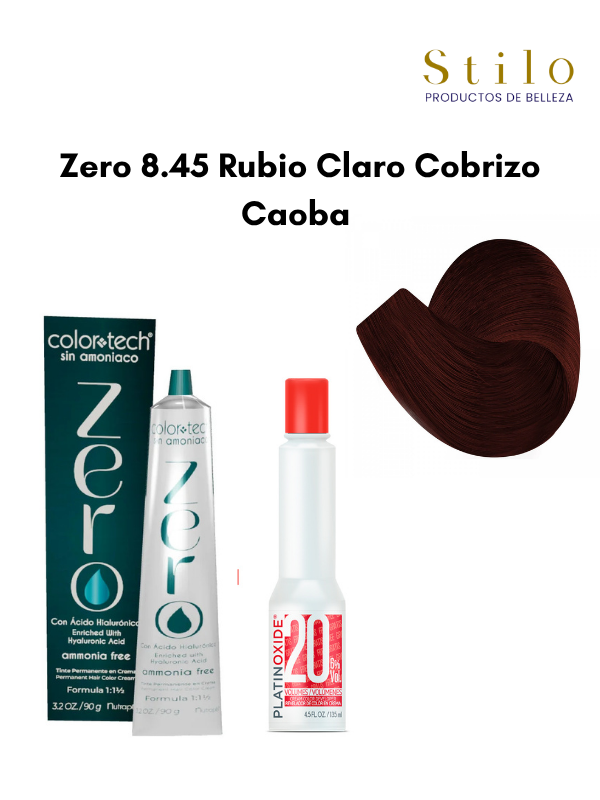 Tinte C. Tech Zero 8.45 Rubio Claro Cobrizo Caoba 90 g con perox. 135 ml