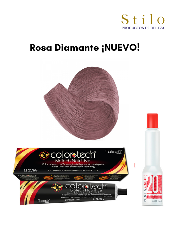 Tinte C. Tech Rosa Diamante ¡NUEVO! 90 g con perox. 135 ml