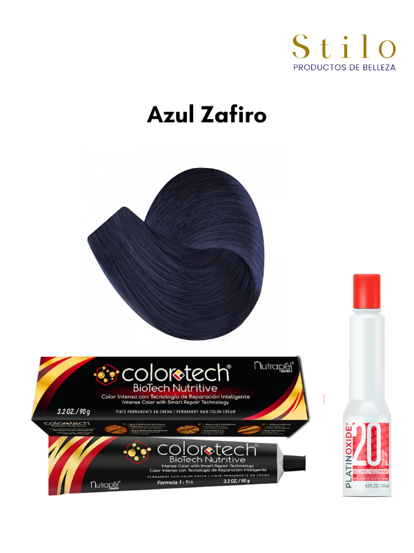 Tinte C. Tech Azul Zafiro 90 g con perox. 135 ml
