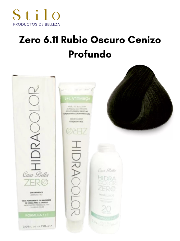 TinteHidra ZERO No. 6.11 90 g Con Perox. 135 ML