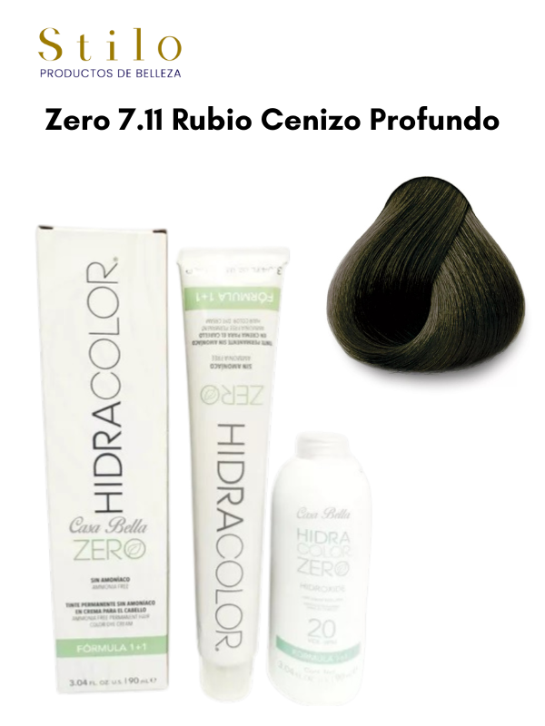 TinteHidra ZERO No. 7.11 90 g Con Perox. 135 ML