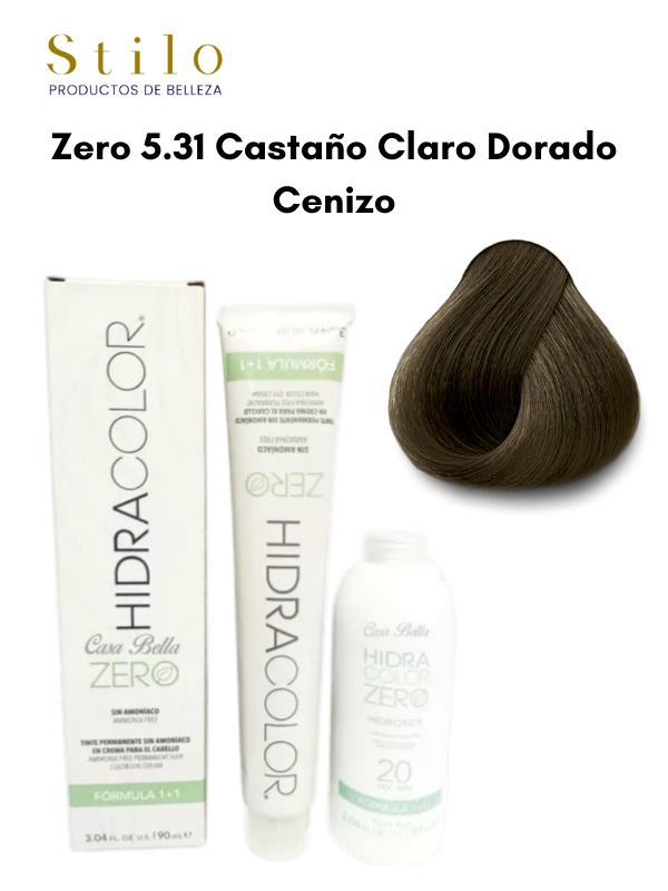 TinteHidra ZERO No. 5.31 90 g Con Perox. 135 ML