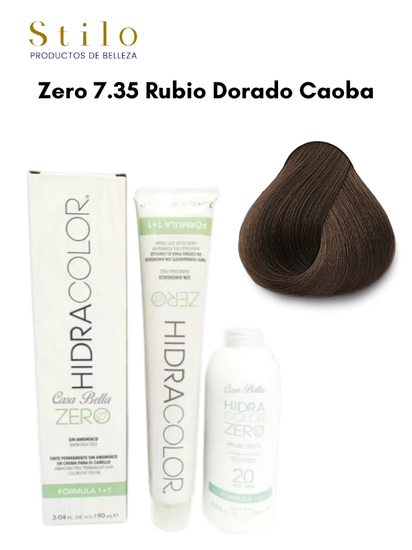 TinteHidra ZERO No. 7.35 90 g Con Perox. 135 ML