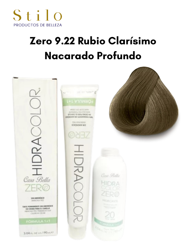 TinteHidra ZERO No. 9.22 90 g Con Perox. 135 ML