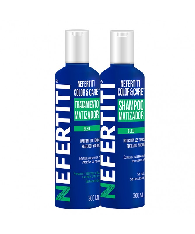 COLOR & CARE SHAMPOO Y TRATAMIENTO BLEU 300 ML