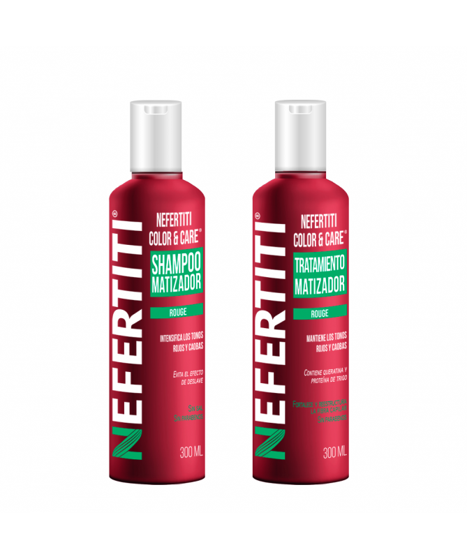 COLOR & CARE SHAMPOO Y TRATAMIENTO ROUGE 300ML