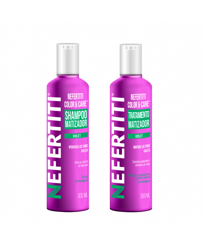 COLOR & CARE SHAMPOO Y TRATAMIENTO VIOLET 300 ML